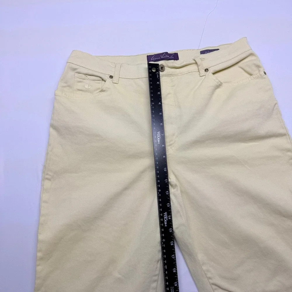 Gloria Vanderbilt Amanda High Rise Straight Leg Jeans Yellow Womens 18 Long - Picture 8 of 11